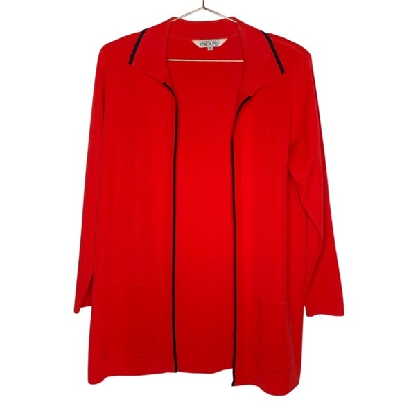 Vintage Howard Wolf Escape Open Front Knit Cardigan Jacket - Picture 1 of 4